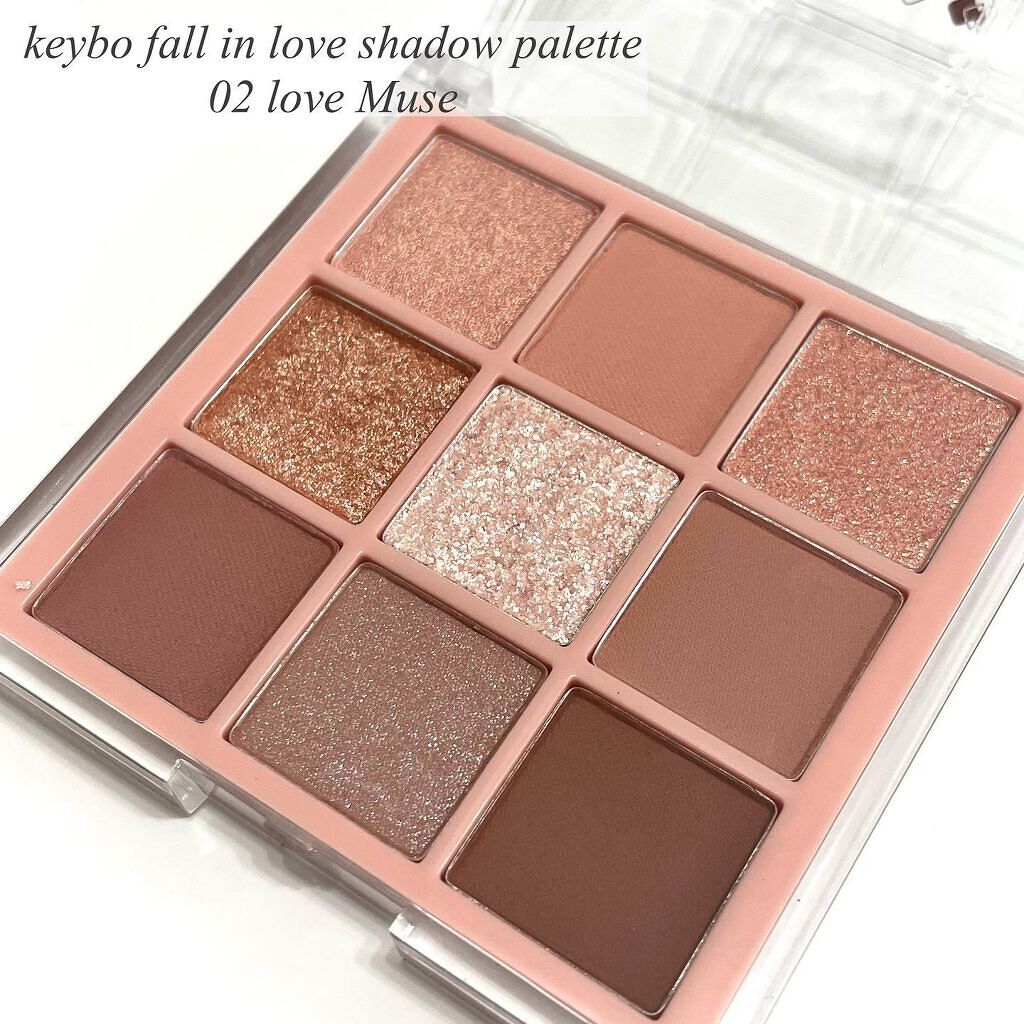 KEYBO FALL IN LOVE SHADOW PALETTE/keybo/アイシャドウパレットを使ったクチコミ(3枚目)