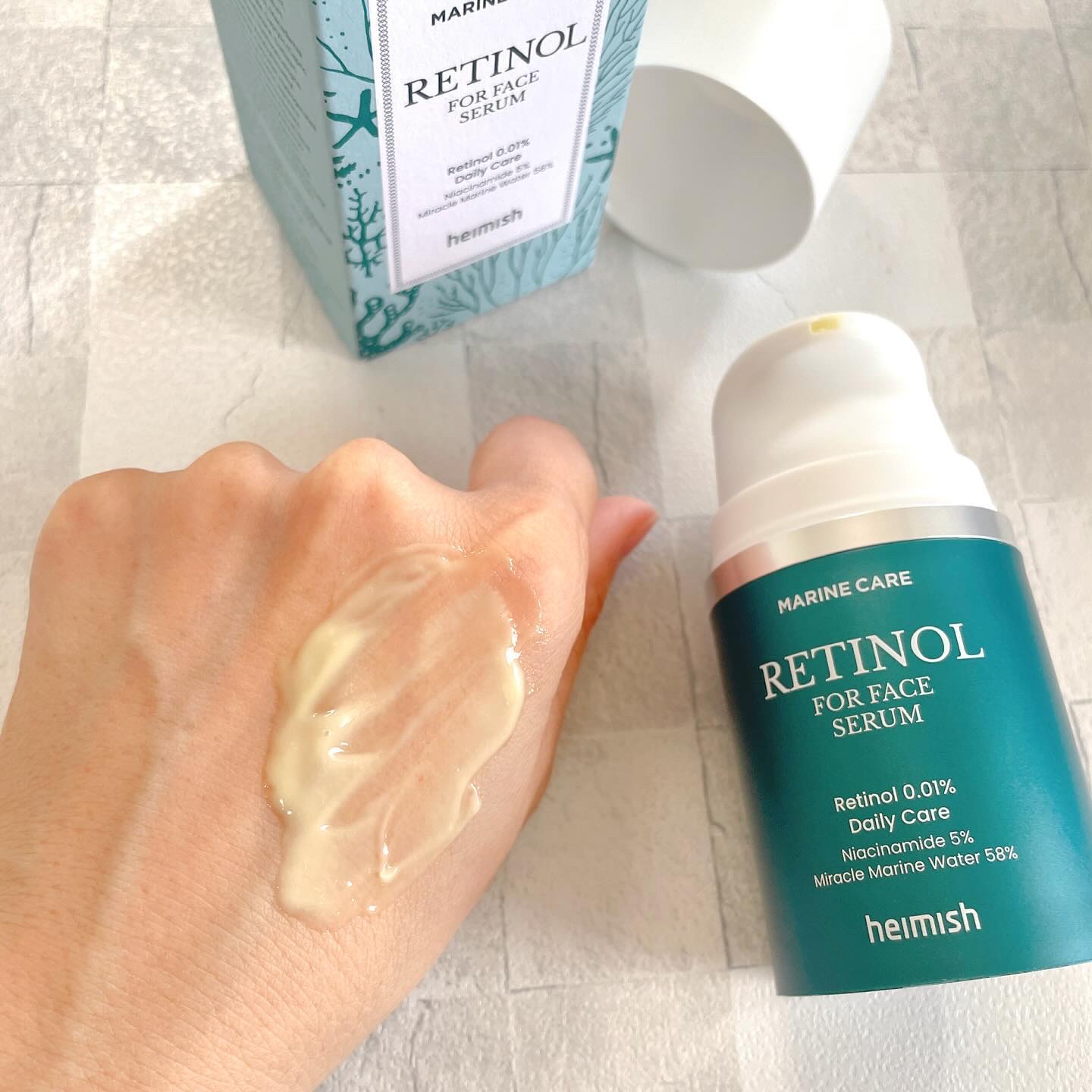 マリンケア レチノールアイセラム/heimish/アイケア・アイクリームを使ったクチコミ（2枚目）