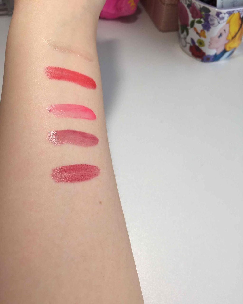 ディアダーリン ウォータージェルティント (アイスティント)/ETUDE/口紅を使ったクチコミ(3枚目)