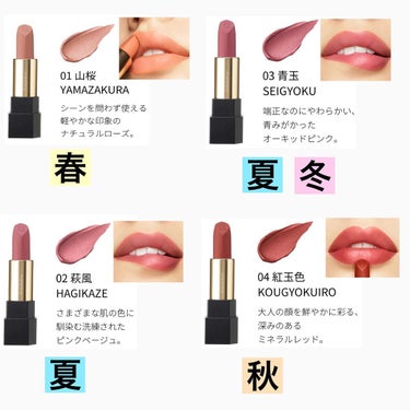 カラリスト☆*°モカママ on LIPS 「.【SUQQUシアーマットリップスティック】絶妙なシアー感で発..」（2枚目）