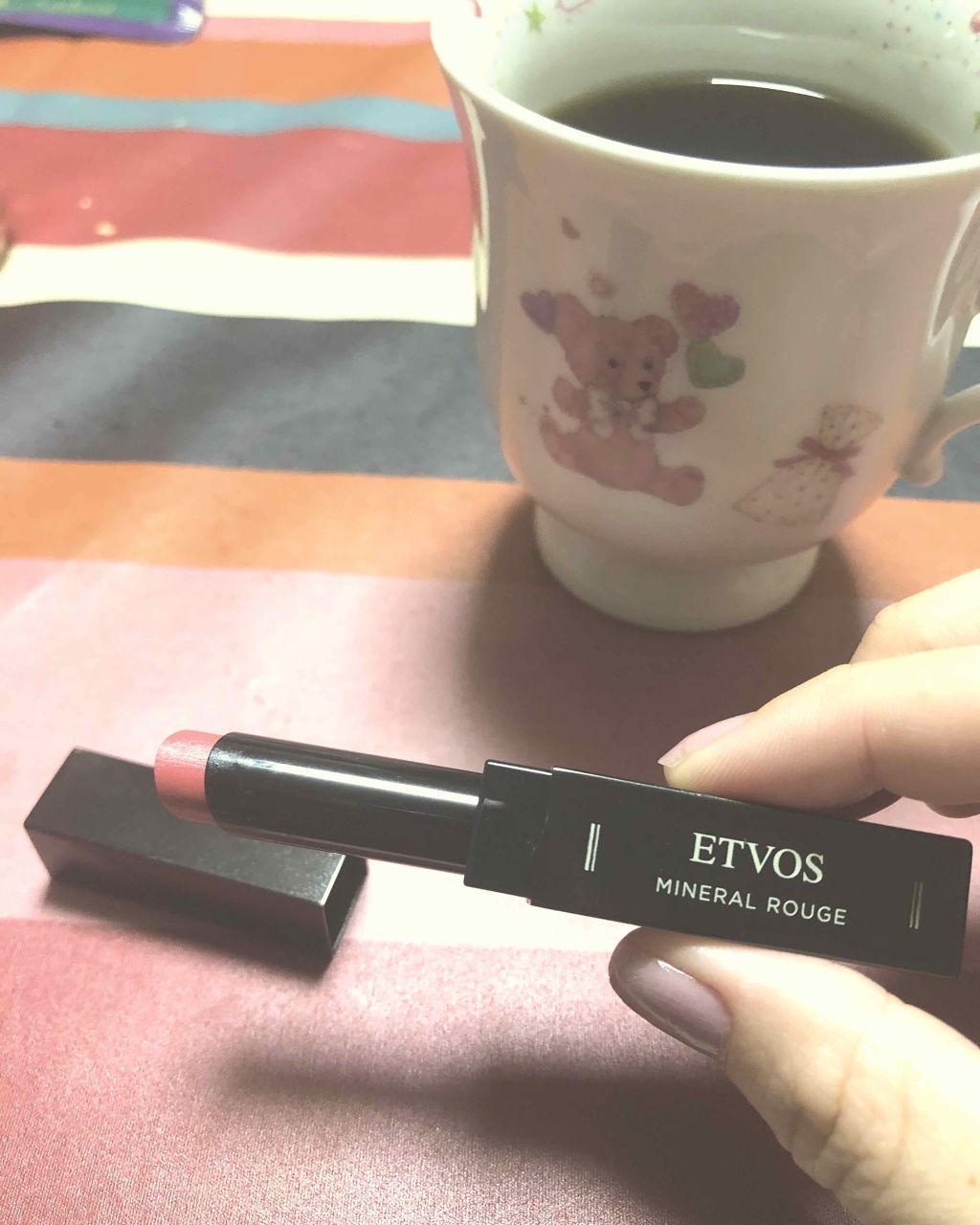 ミネラルルージュ サンセットオレンジ/エトヴォス/口紅を使ったクチコミ（2枚目）
