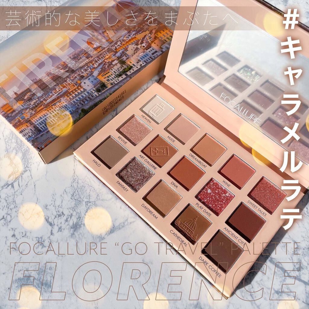GO TRAVEL 15色アイシャドウパレット/FOCALLURE/アイシャドウパレットを使ったクチコミ(1枚目)