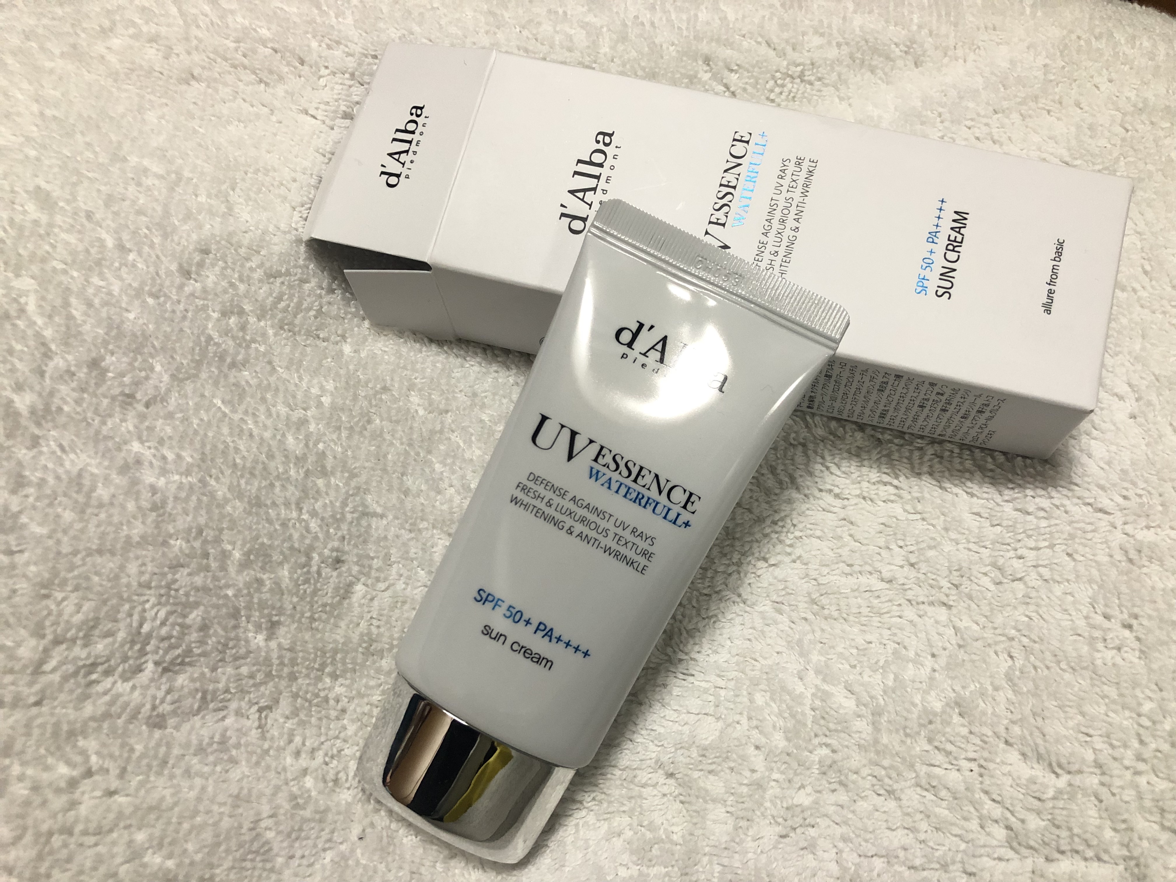 ダルバ ウォータフル エッセンス サンクリーム/ダルバ/日焼け止めクリームを使ったクチコミ（1枚目）