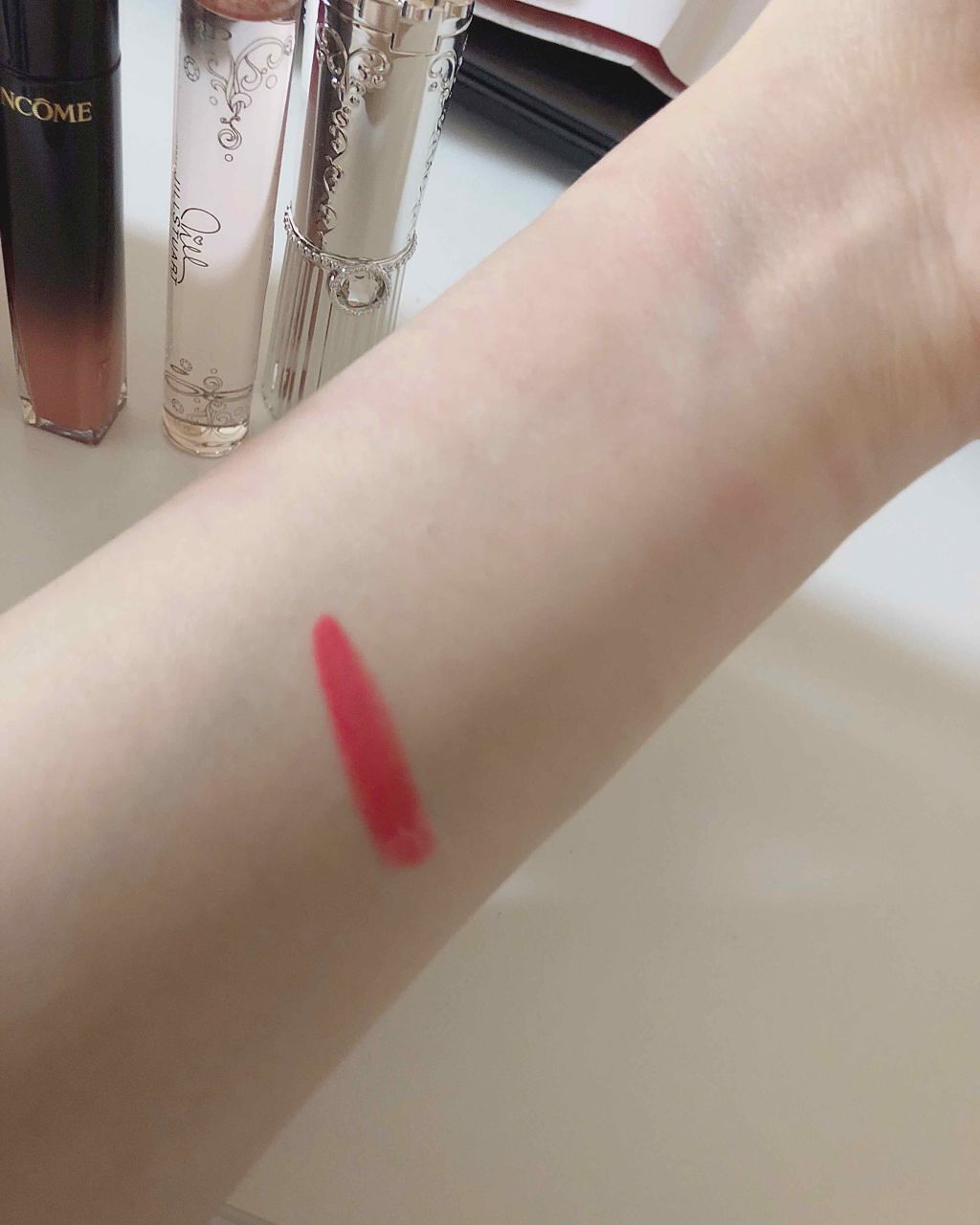 フォーエヴァージューシー オイルルージュ ティント/JILL STUART/リップティントを使ったクチコミ（2枚目）