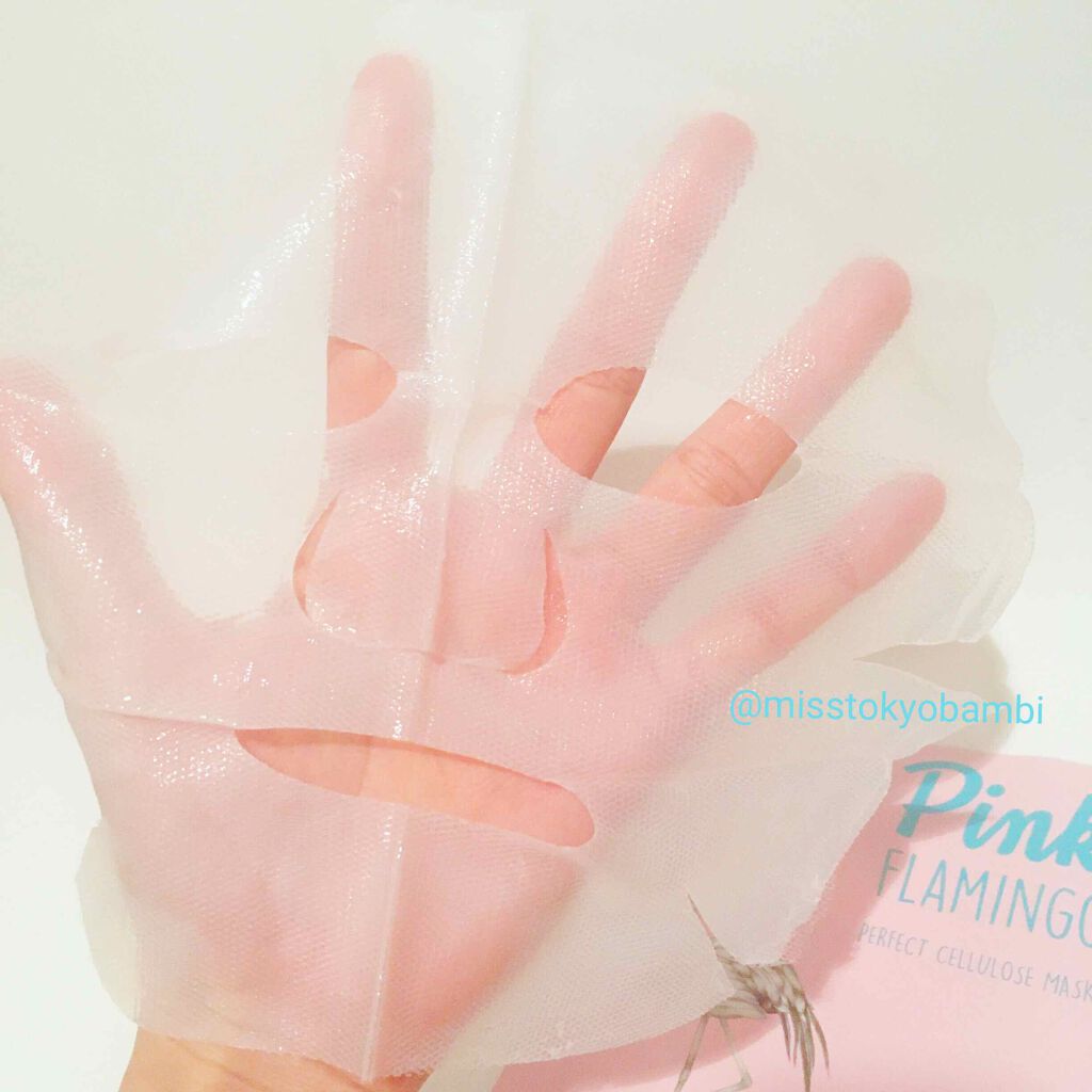 フラミンゴ　パーフェクトセルロースマスク/はちみつさん/シートマスク・パックを使ったクチコミ（2枚目）