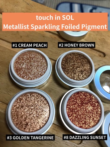 Metallist Sparkling Foiled Pigment/Touch In Sol/パウダーアイシャドウを使ったクチコミ（1枚目）