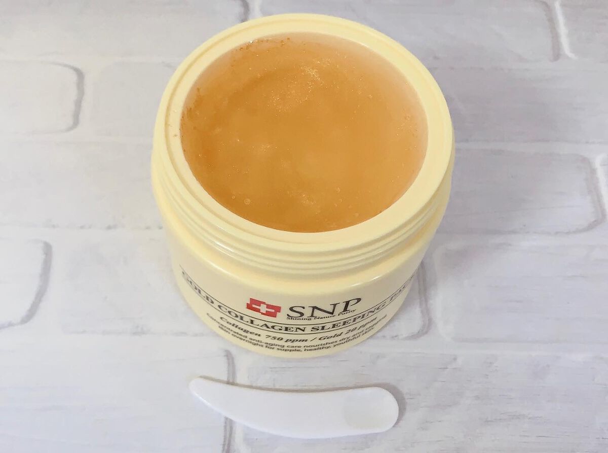 SNP ゴールド コラーゲン スリーピング パック/SNP/シートマスク・パックを使ったクチコミ(4枚目)