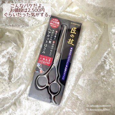 G-5020 匠の技 ステンレス製 ヘアカットはさみ/グリーンベル/ヘアケアグッズを使ったクチコミ（2枚目）