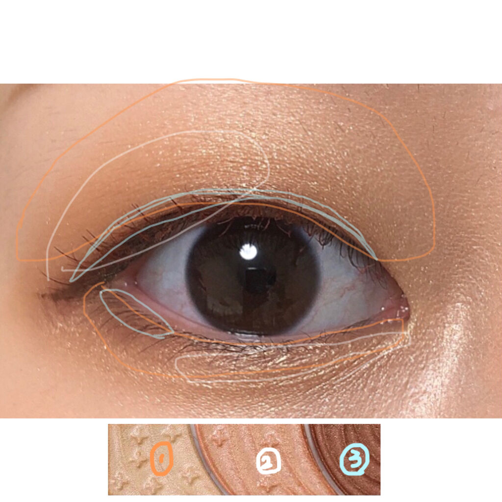 トーンアップアイシャドウ/CEZANNE/アイシャドウパレットを使ったクチコミ（2枚目）