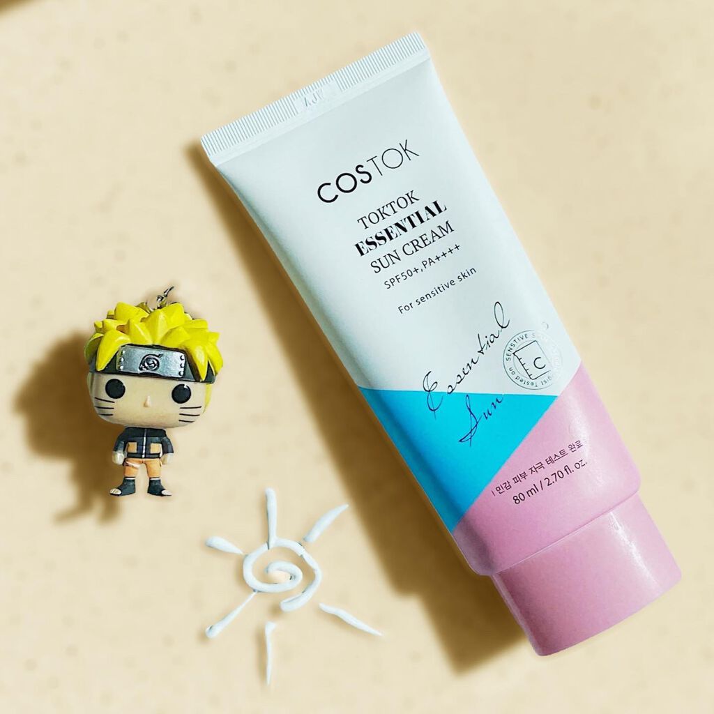 エッセンシャルトーンアップ日焼け止め/COSTOK/日焼け止めクリームを使ったクチコミ（1枚目）