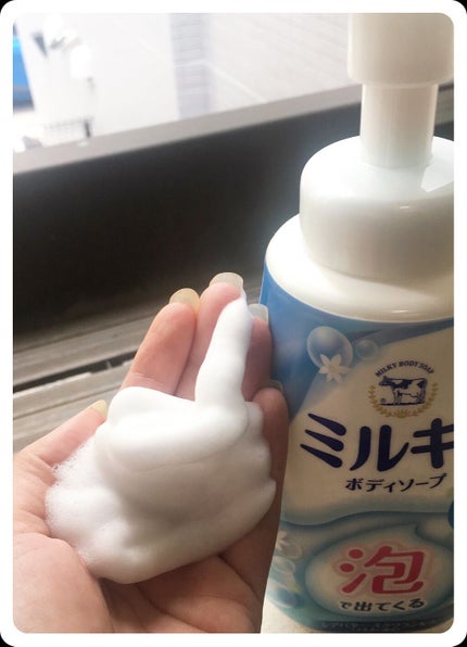 泡で出てくる ミルキィボディソープ やさしいせっけんの香り/ミルキィ/ボディソープを使ったクチコミ(3枚目)