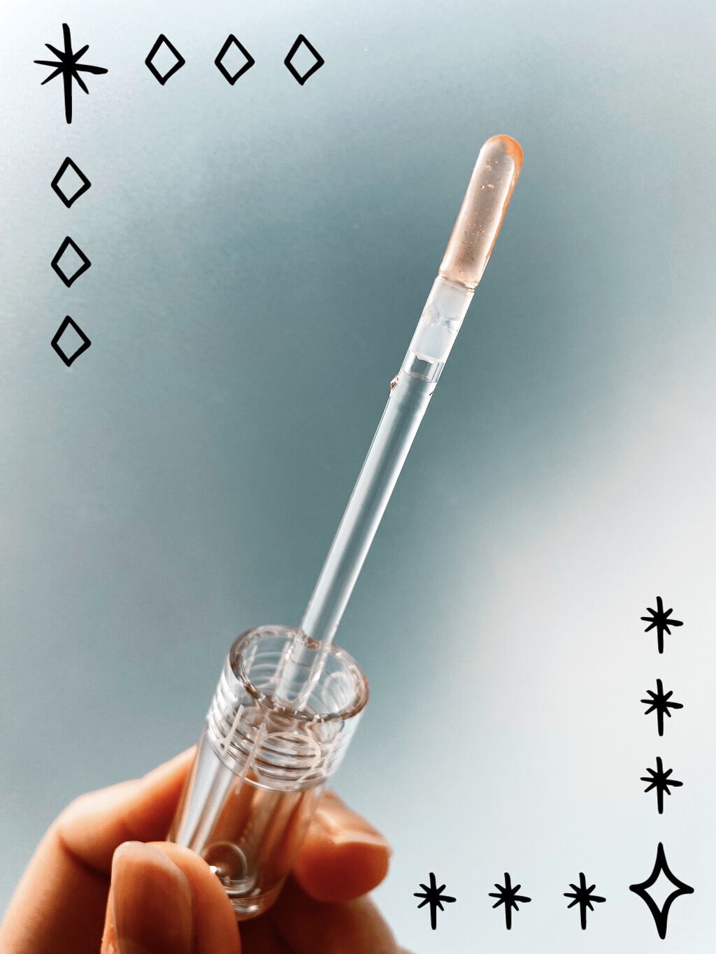 グラスティングウォーターグロス/rom&nd/リップグロスを使ったクチコミ（3枚目）