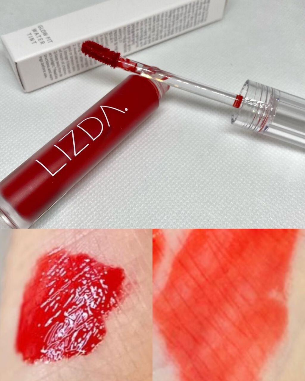 グロウフィットウォーターティント/LIZDA/リップティントを使ったクチコミ（3枚目）