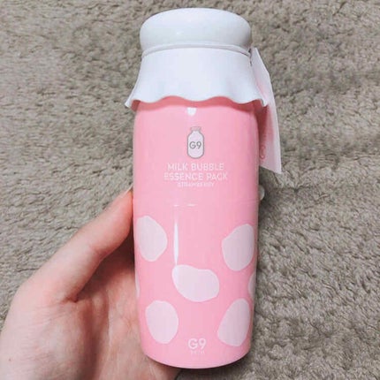 MILK BUBBLE ESSENCE PACK #PLAIN/G9SKIN/美容液を使ったクチコミ(1枚目)