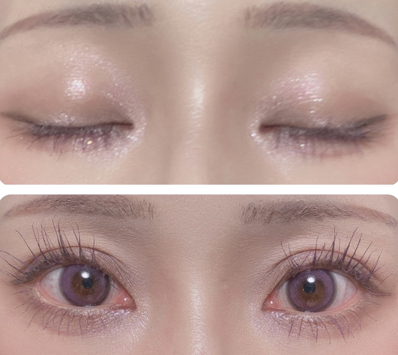 1-DAY Refrear dolemi ロマンスグレープ/Refrear/ワンデー（１DAY）カラコンを使ったクチコミ（2枚目）