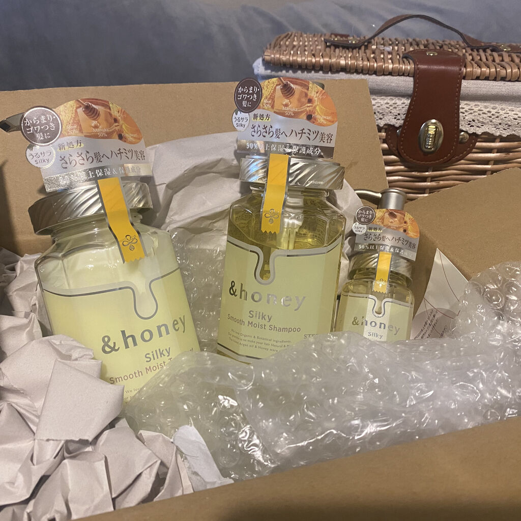 シルキー　スムースモイスチャー　ヘアオイル　3.0/&honey/ヘアオイルを使ったクチコミ（2枚目）