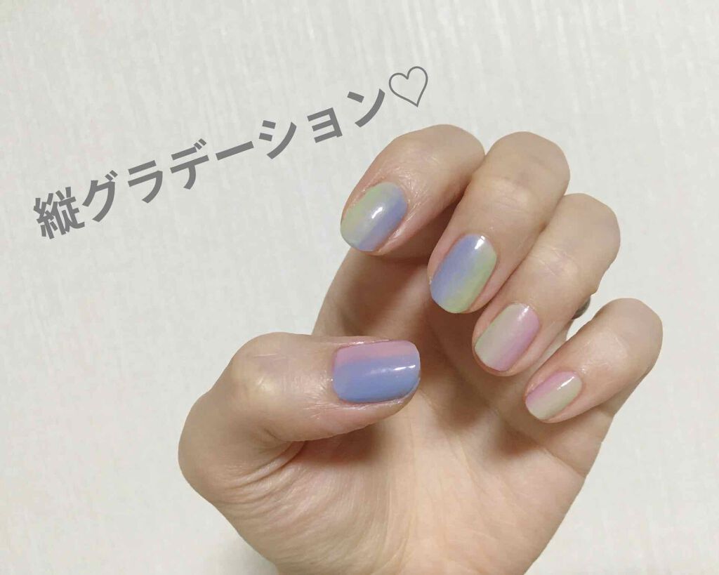ネイルポリッシュ Threeを使った口コミ Youtubeを参考に 縦グラデーション By Kiwiana 敏感肌 30代前半 Lips