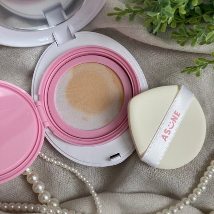 デューイーメッシュファンデーション/ASUNE /クッションファンデーションを使ったクチコミ(4枚目)