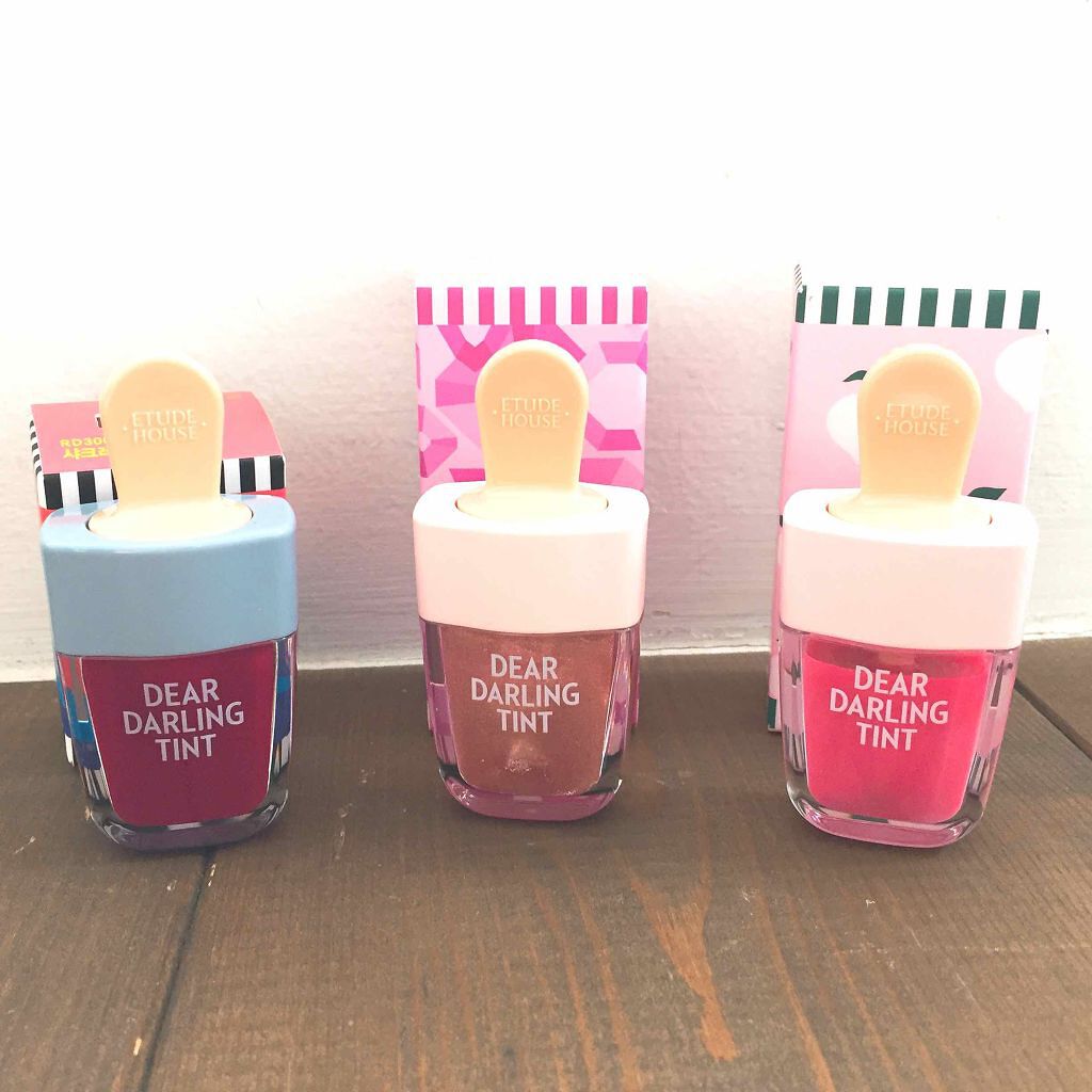 ディアダーリン ウォータージェルティント (アイスティント)/ETUDE/口紅を使ったクチコミ(1枚目)