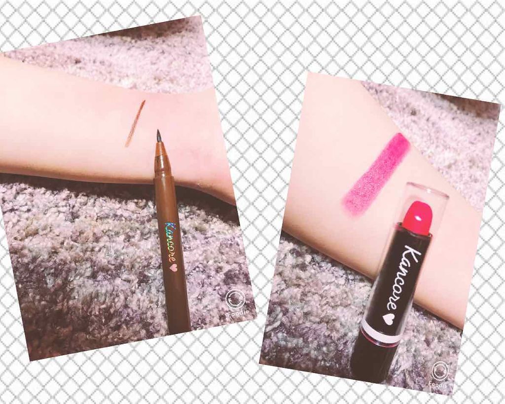 カンコレ リップスティック/DAISO/口紅を使ったクチコミ（3枚目）