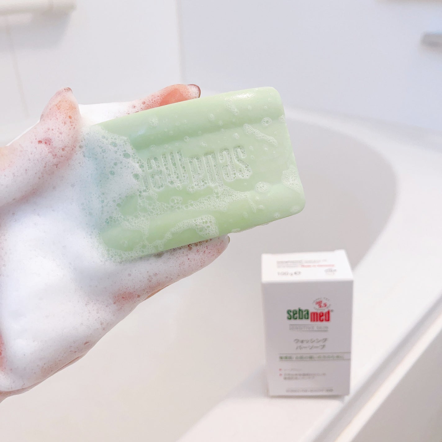 ウォッシングバーソープ/セバメド/洗顔石鹸を使ったクチコミ(3枚目)