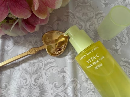 グリーンタンジェリン ビタC ダークスポットケアセラム/goodal/美容液を使ったクチコミ(4枚目)