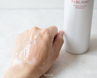 マイクロムース リフレッシャー/ALBLANC/泡洗顔を使ったクチコミ（4枚目）