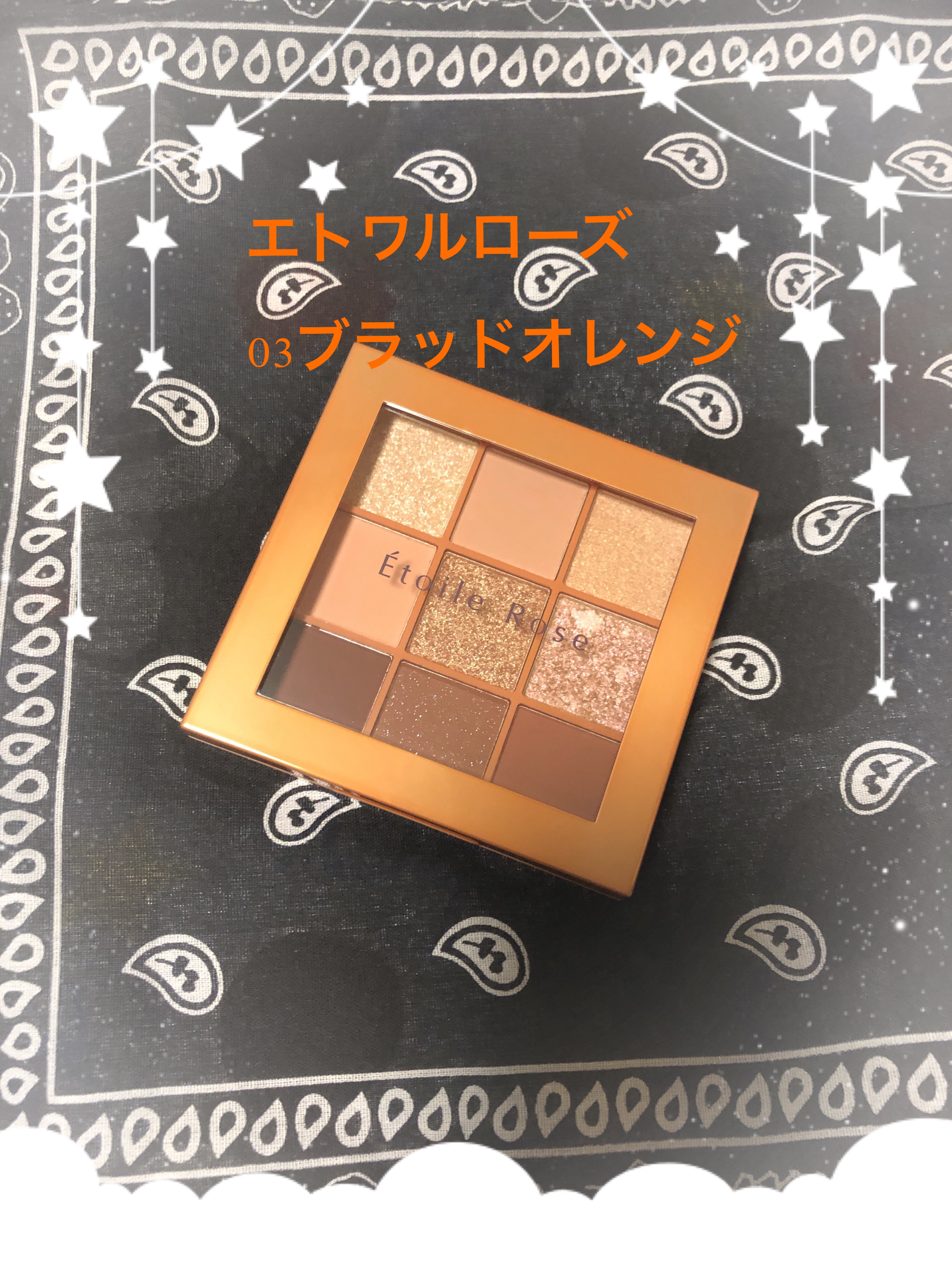 9色アイシャドウ 03 ブラッドオレンジ/Étoile Rose/アイシャドウパレットを使ったクチコミ（1枚目）