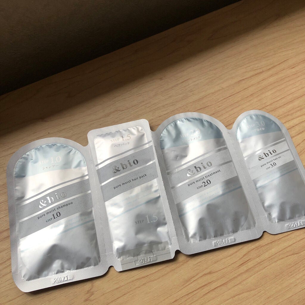 ピュアモイスト シャンプー 1.0/ヘアトリートメント 2.0/&bio/市販シャンプーを使ったクチコミ(1枚目)