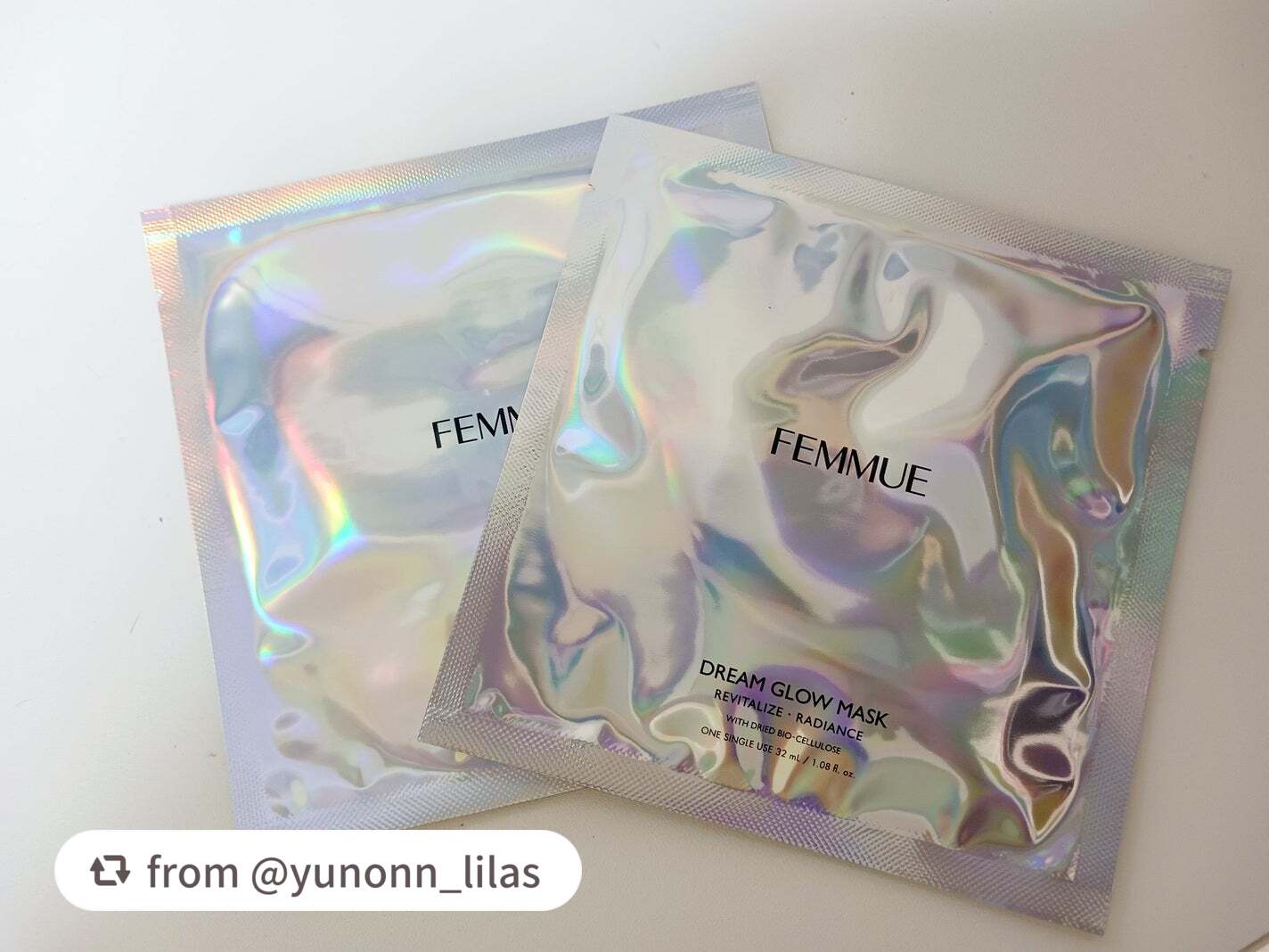 ドリームグロウマスク RR(透明感・キメ)/FEMMUE/シートマスク・パックを使ったクチコミ(2枚目)