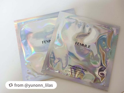 ドリームグロウマスク RR(透明感・キメ)/FEMMUE/シートマスク・パックを使ったクチコミ(2枚目)