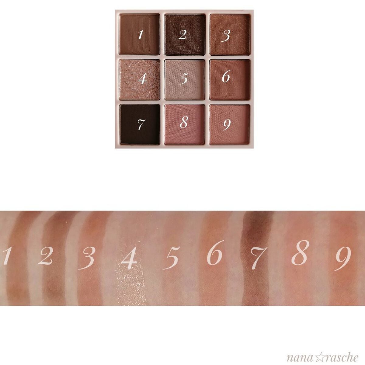 FAVORITE 9 SHADOW PALETTE/VELY VELY/アイシャドウパレットを使ったクチコミ(3枚目)