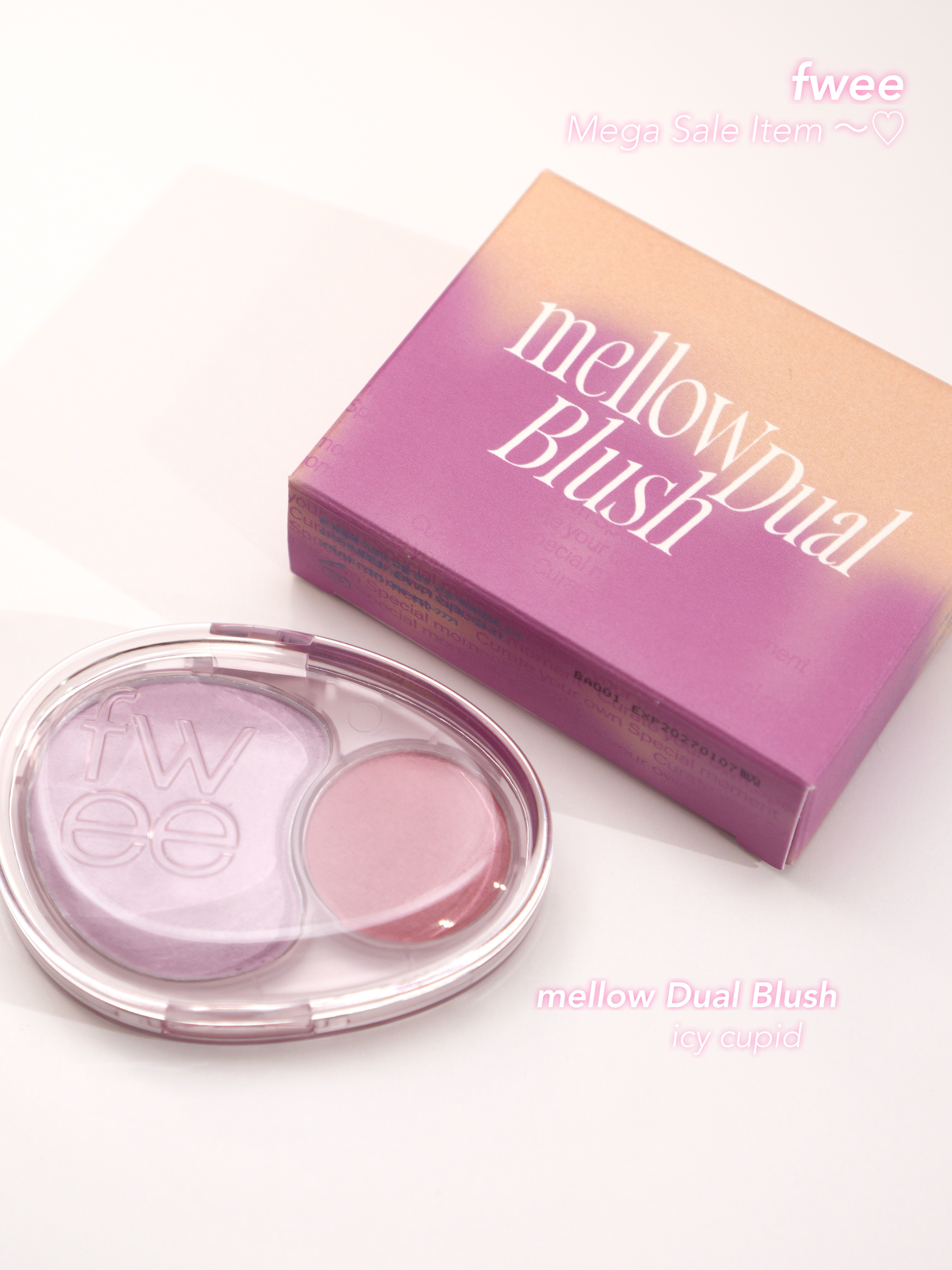 デュアルチークメロウ/fwee/ジェル・クリームチークを使ったクチコミ（2枚目）