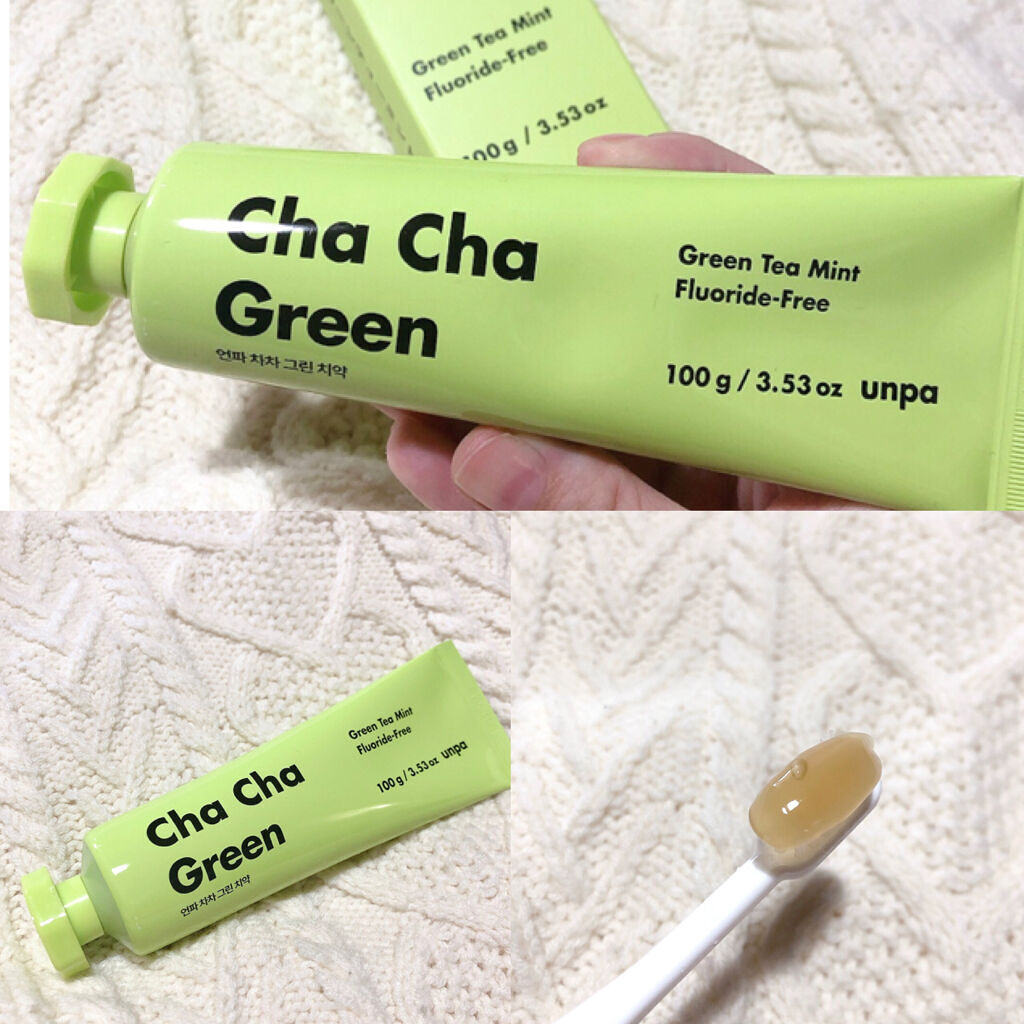 Cha Cha Charcoal Vegan Greentea Toothpaste/chacha/歯磨き粉を使ったクチコミ（2枚目）