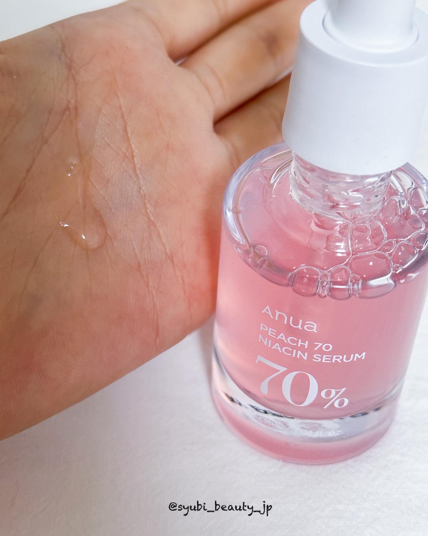 桃70%ナイアシンセラム/Anua/美容液を使ったクチコミ（3枚目）