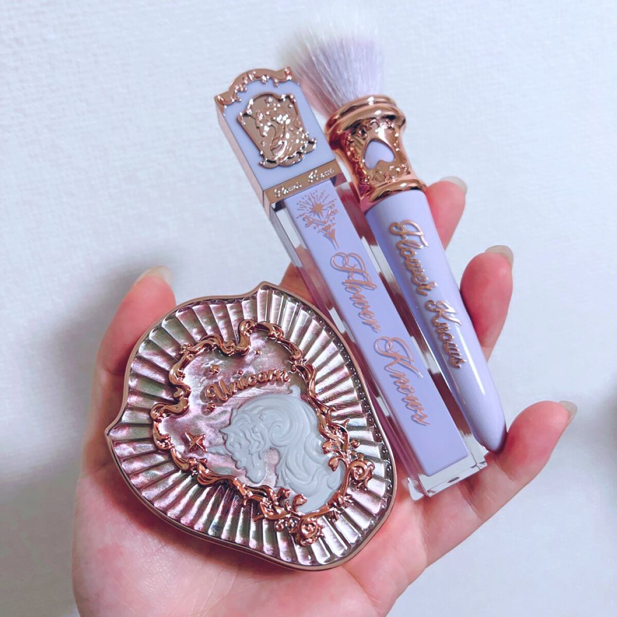 クリスタルユニコーンシリーズ チークブラッシュ/FlowerKnows/パウダーチークを使ったクチコミ(2枚目)