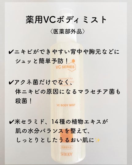 薬用VCボディミスト/VCシリーズ/ボディローションを使ったクチコミ(2枚目)
