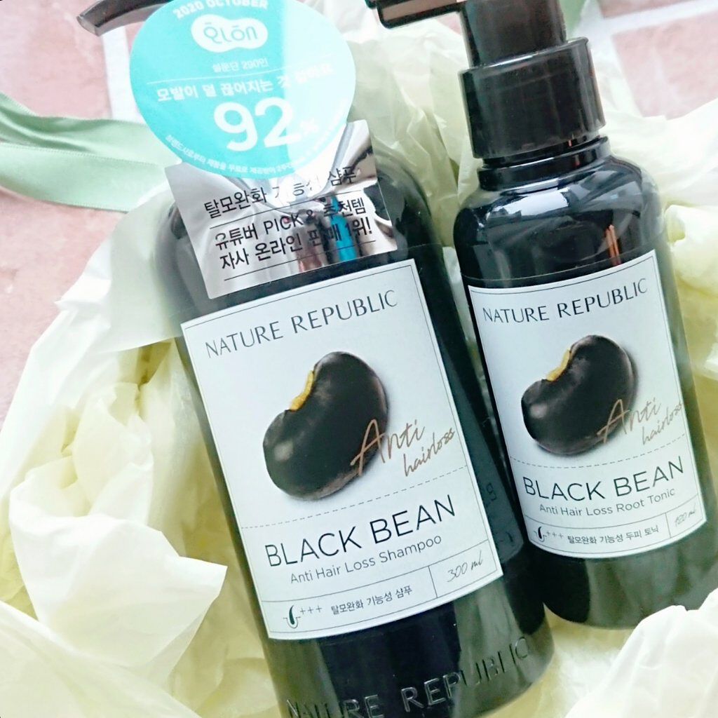 ブラックビーン ヘアシャンプー/ネイチャーリパブリック/市販シャンプーを使ったクチコミ（1枚目）