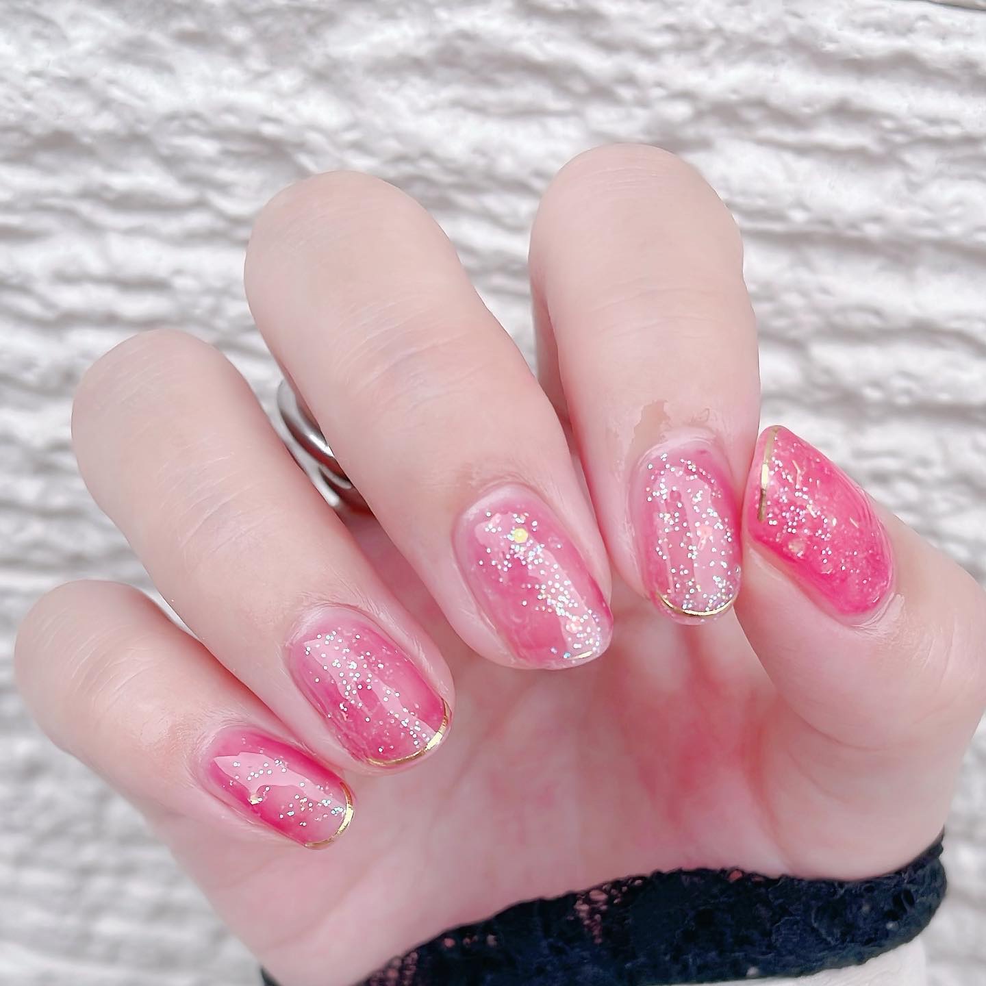 #セルフネイル,#ロカリネイル,#シンプルネイル,#おしゃれネイル,#セルフジェルネイル,#ダイソーネイル,#100均ネイル,#フレンチネイル,#ワンカラーネイル,#ベタ塗りネイル,#時短ネイル,#簡単ネイル,#スキニーフレンチネイル,#キラキラネイルのネイルデザイン