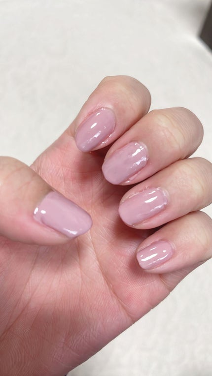 グロッシーコート/スキューズミー/オールインワンネイルを使ったクチコミ(3枚目)