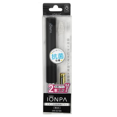 イオン音波振動歯ブラシ IONPA DM-021BK/ブラック