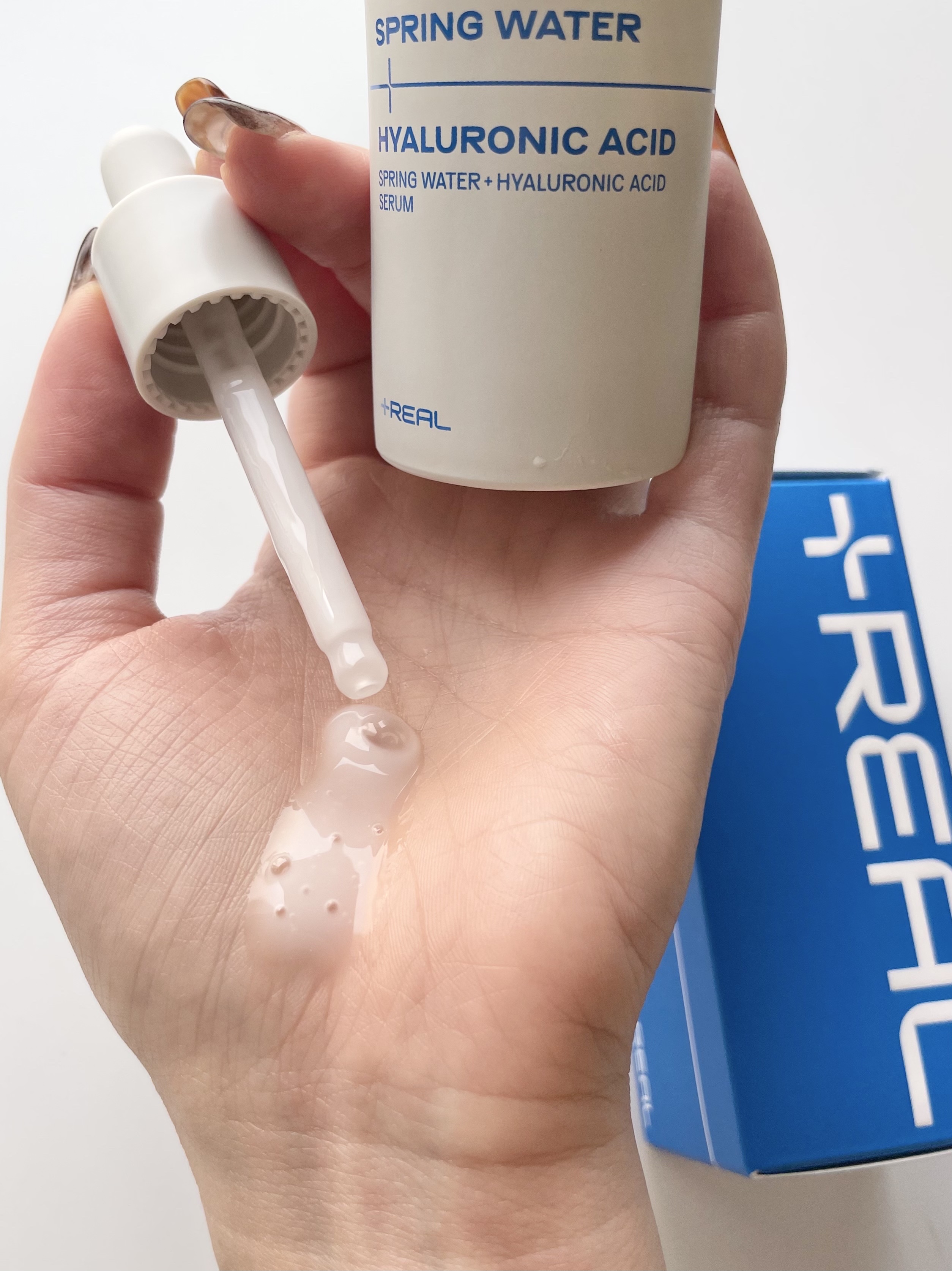 スプリングウォーター+ヒアルロン酸クリーム/+REAL/フェイスクリームを使ったクチコミ（3枚目）