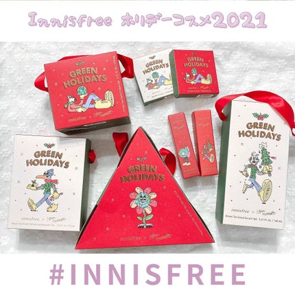 エアリー トゥインクル アイパレット 2021 Green Holidays Edition/innisfree/アイシャドウパレットを使ったクチコミ(1枚目)