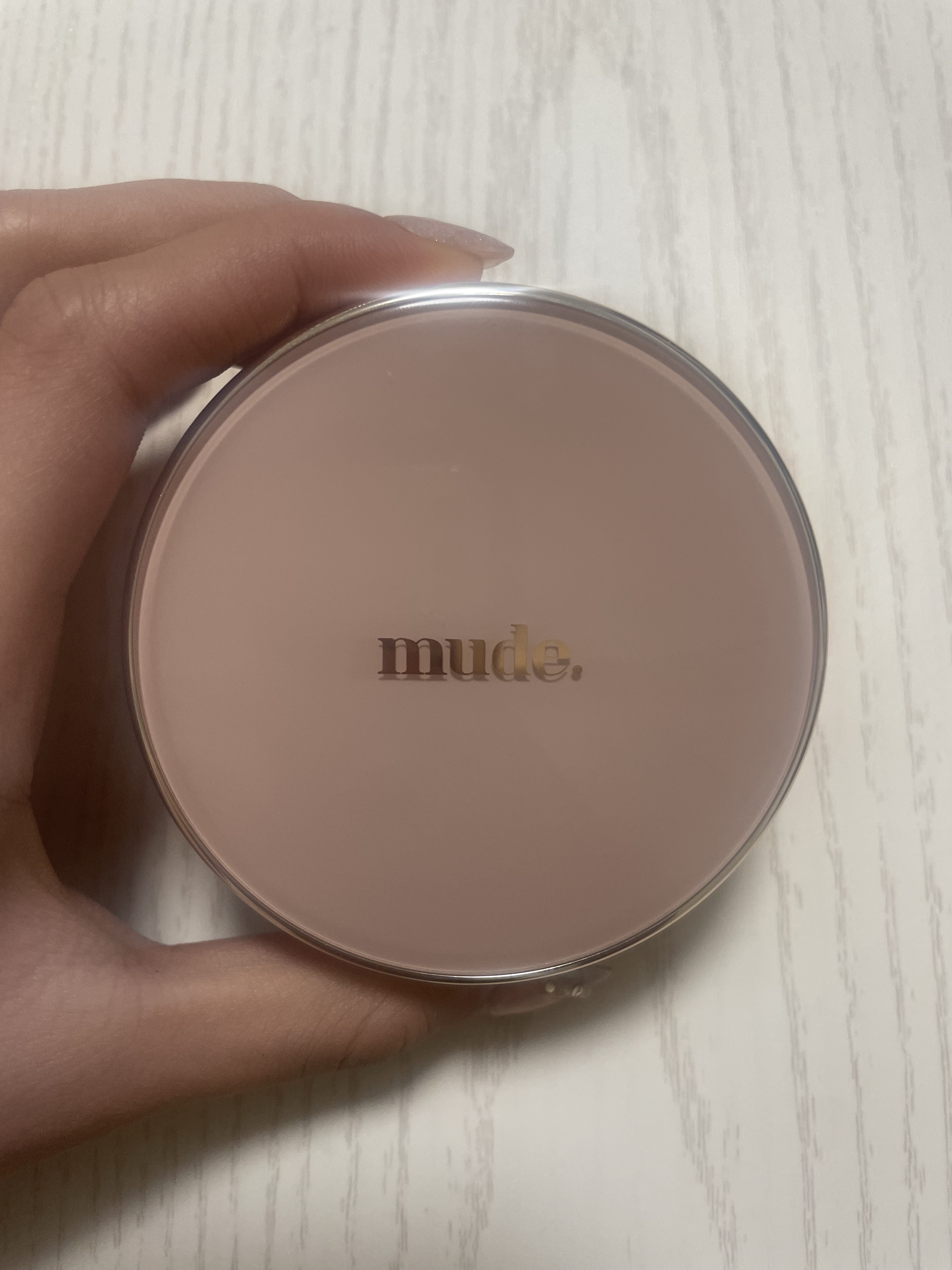 ハグクッション 19アイボリー/mude./クッションファンデーションを使ったクチコミ（1枚目）