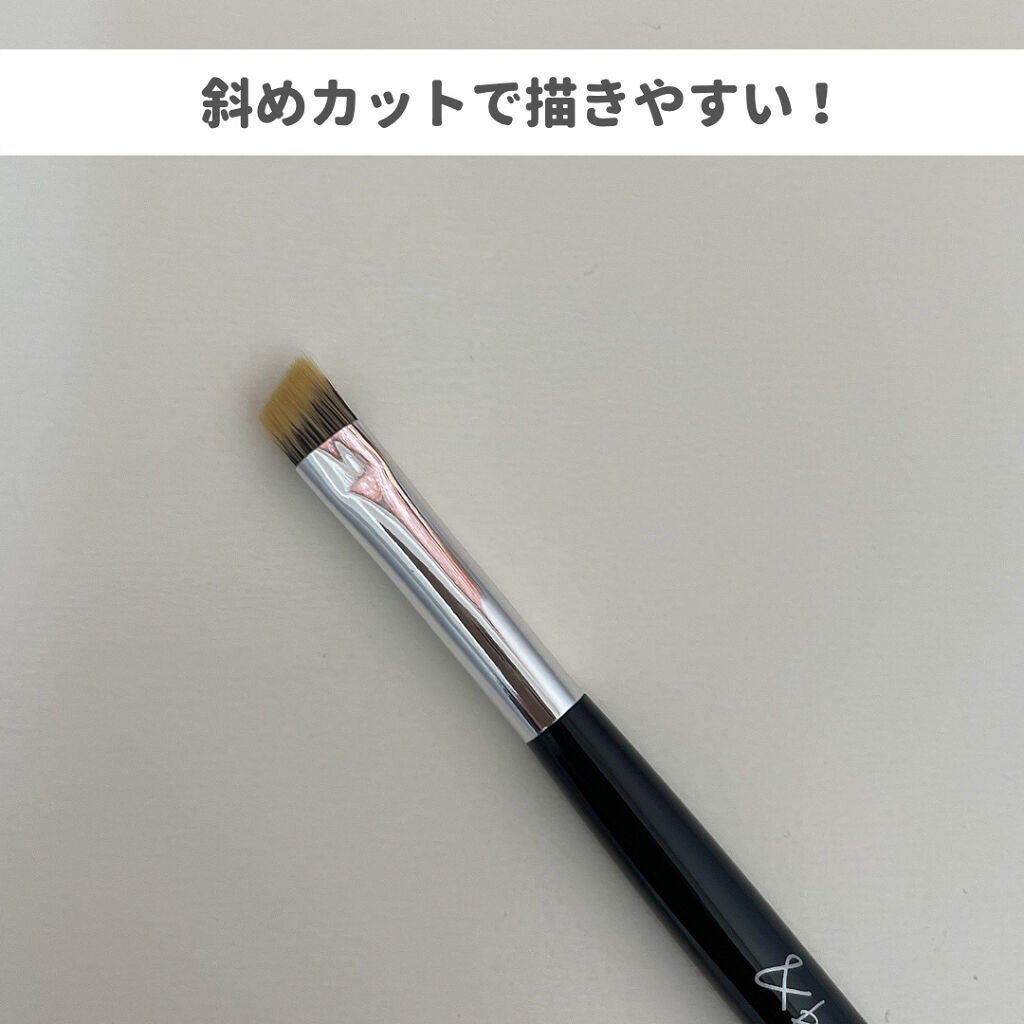 ダブルエンドアイブロウブラシ熊野筆/&be/メイクブラシを使ったクチコミ(2枚目)
