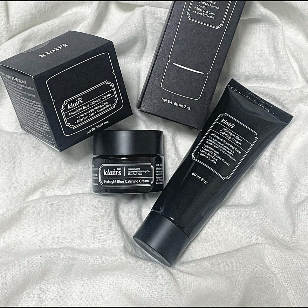 ミッドナイトブルーカーミングクリーム/Klairs/フェイスクリームを使ったクチコミ(1枚目)