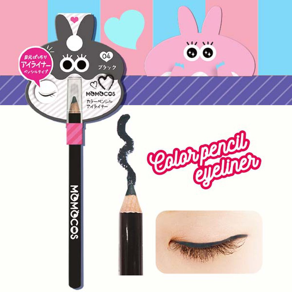 BWモモコス カラーペンシルアイライナー ブラック