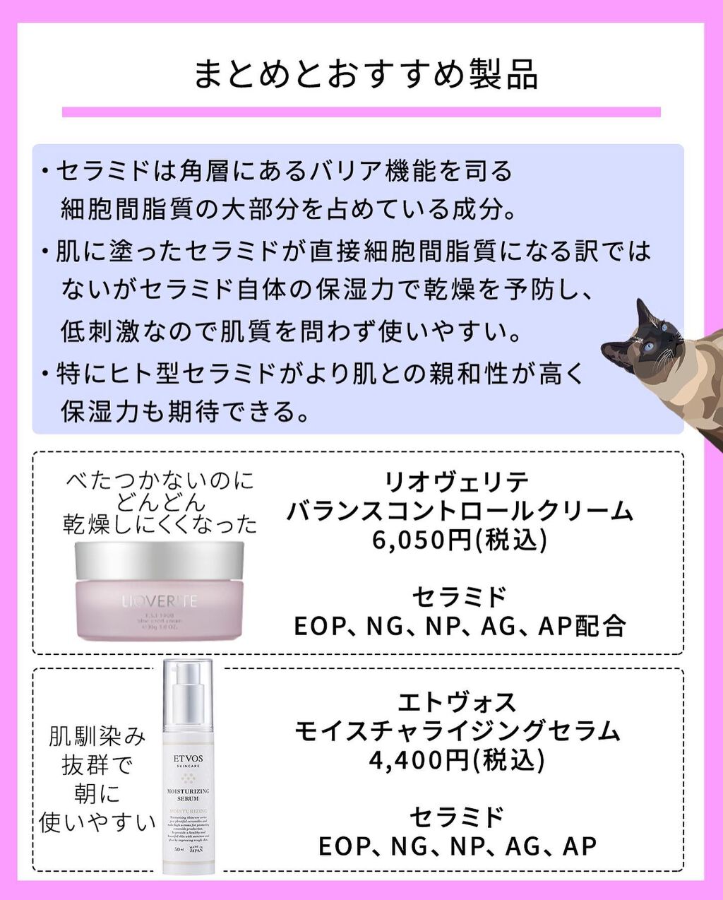 凛 on LIPS 「【おすすめ美容成分なのよ】今回特に大切なポイントは、セラミドを..」(9枚目)