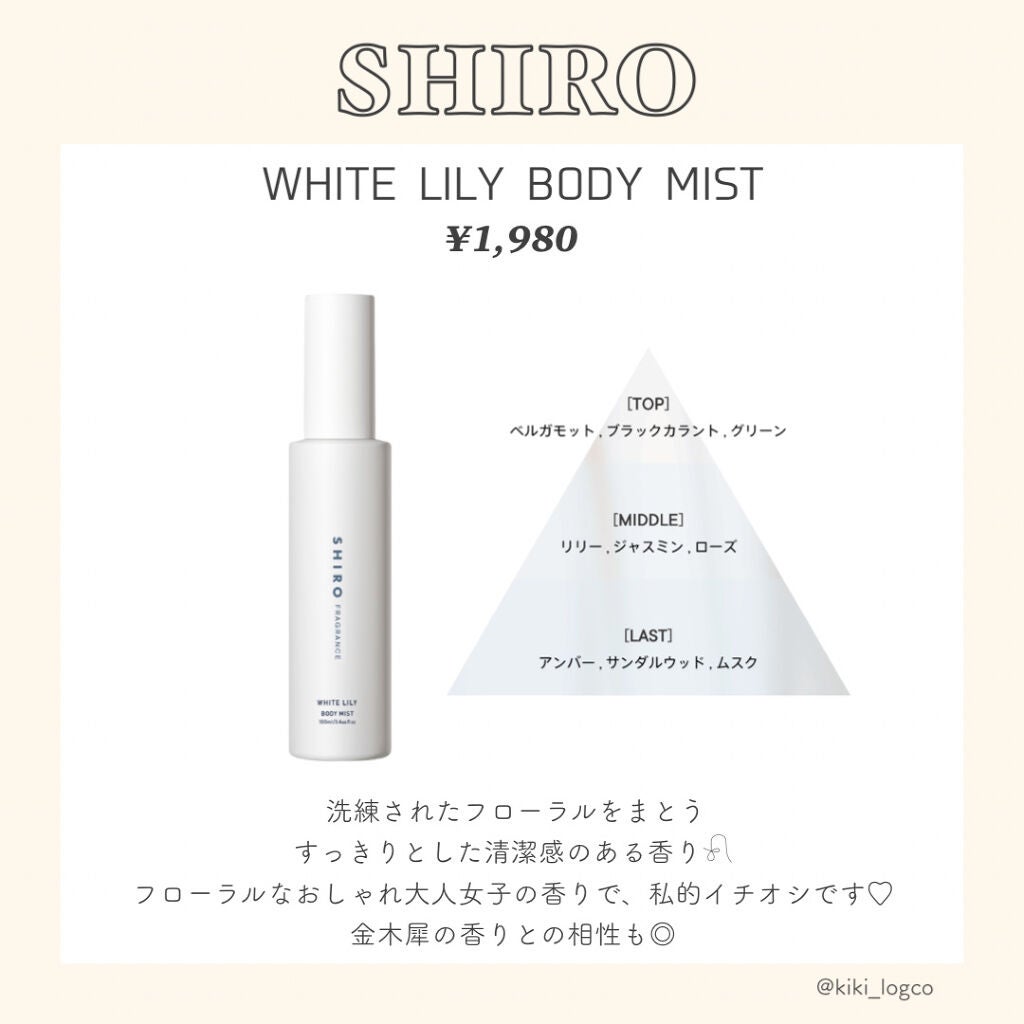 キンモクセイ ボディミスト/SHIRO/香水(レディース)を使ったクチコミ(4枚目)