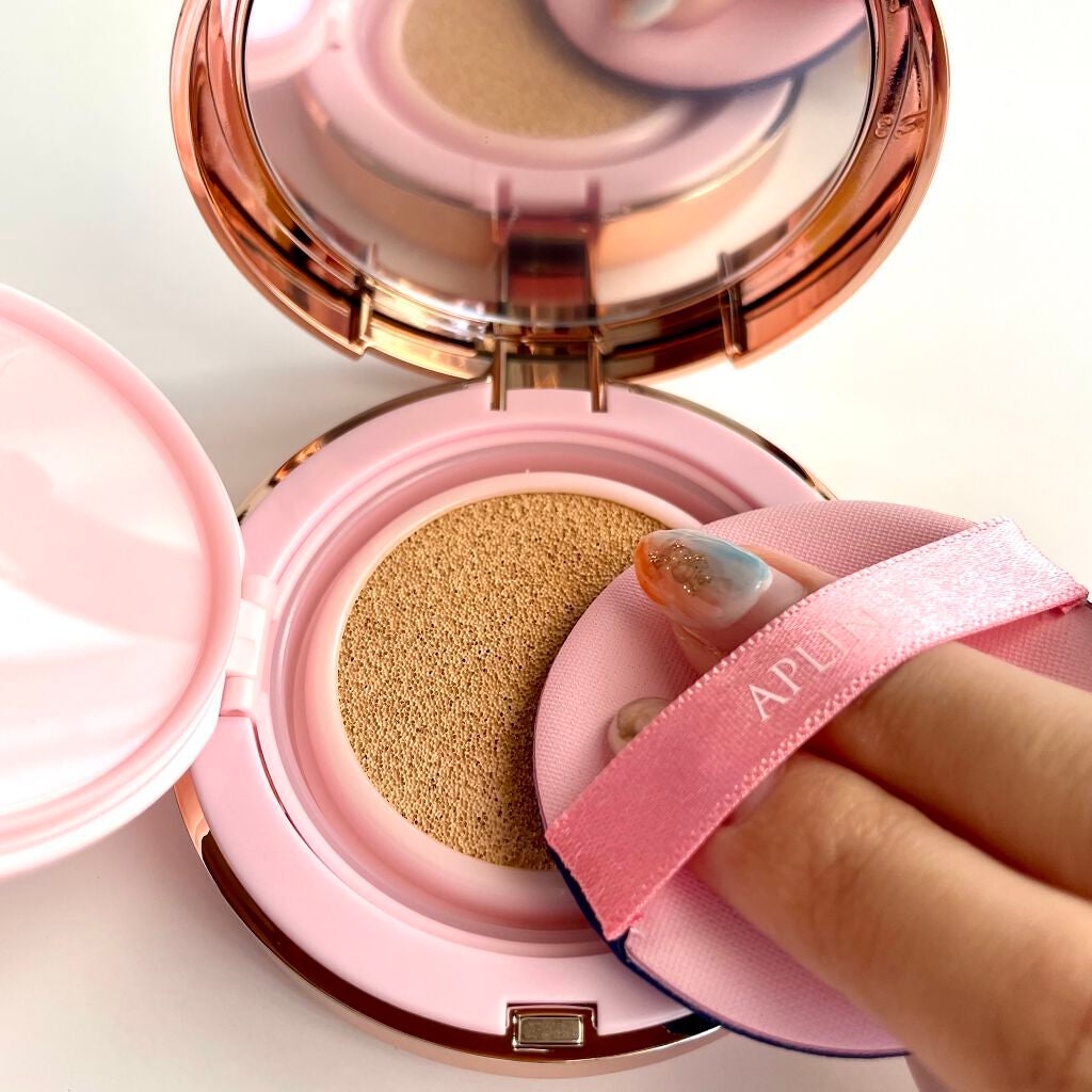 ピンクティーツリーカバークッション/APLIN/クッションファンデーションを使ったクチコミ(5枚目)